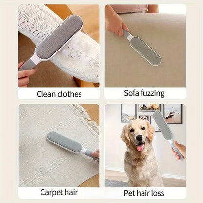 FurSwipe Lint Pet Hair Removal Brush - Dual Sided Brush