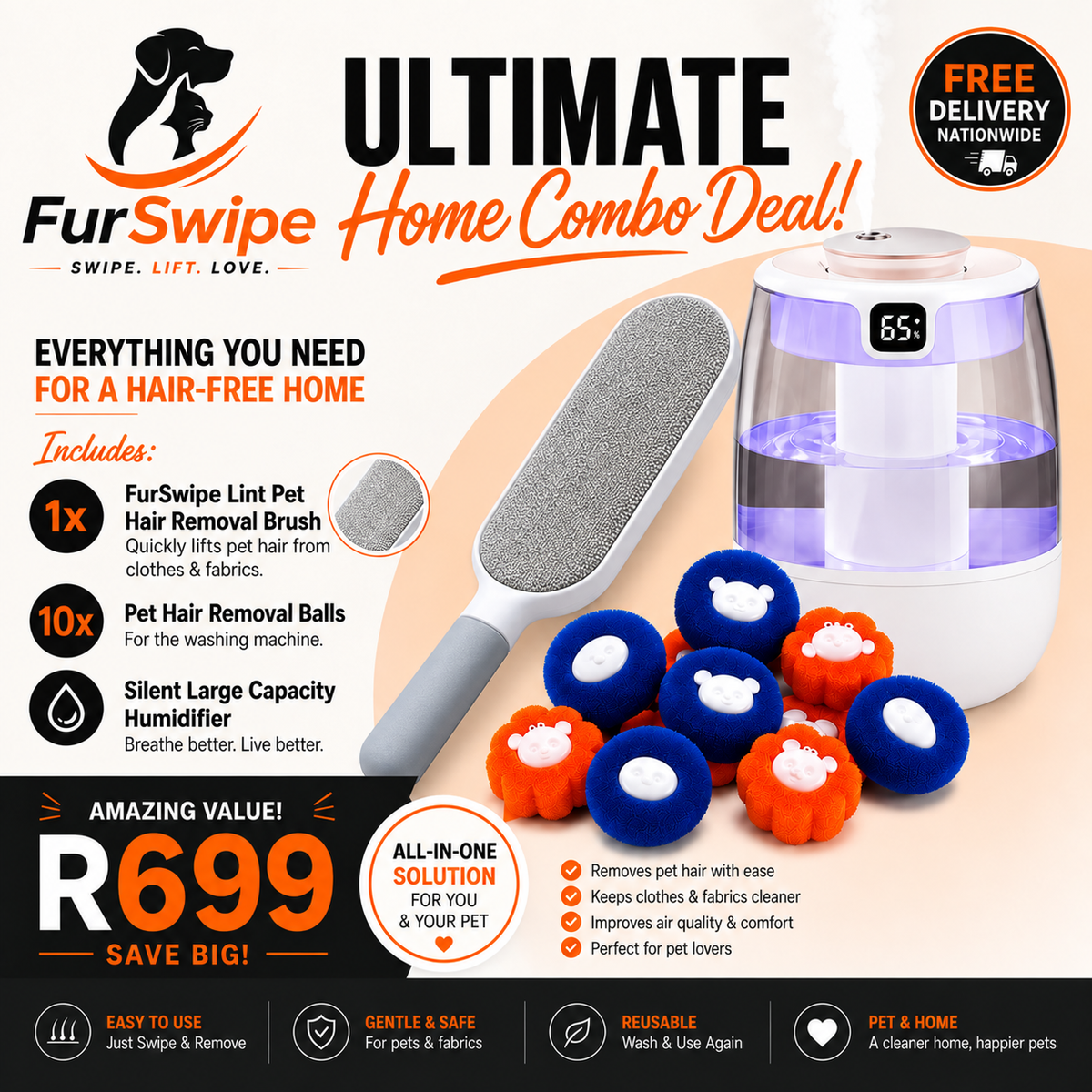 FurSwipe Ultimate Home Combo Deal! (Free Delivery)